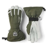 Army Leather Heli 5-finger Skihandsker - Unisex - Olive