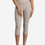 Women's Rose Light Capri 3/4 100% Merino Skiunderbukser - Dame - Oat