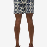 Tile Print 16 Badebukser - Herre - Navy Tala
