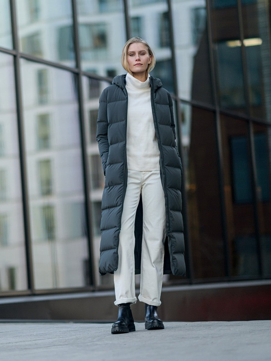 Infinity Dunfrakke - Dame - Night Olive - Gumpel & Co