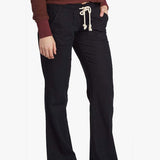 Women's Oceanside Flared Hør Bukser - Dame - True Black