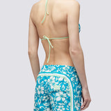 Women's Coast Board Hibiscus Swimshorts - Dame - Blue Island