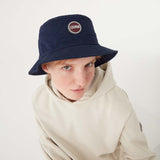 Retro Bøllehat med Maxi Logo | Unisex | Navy Blue