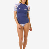 San Carlos Short Sleeves UPF Rash Vest - Dame - Dark Blue