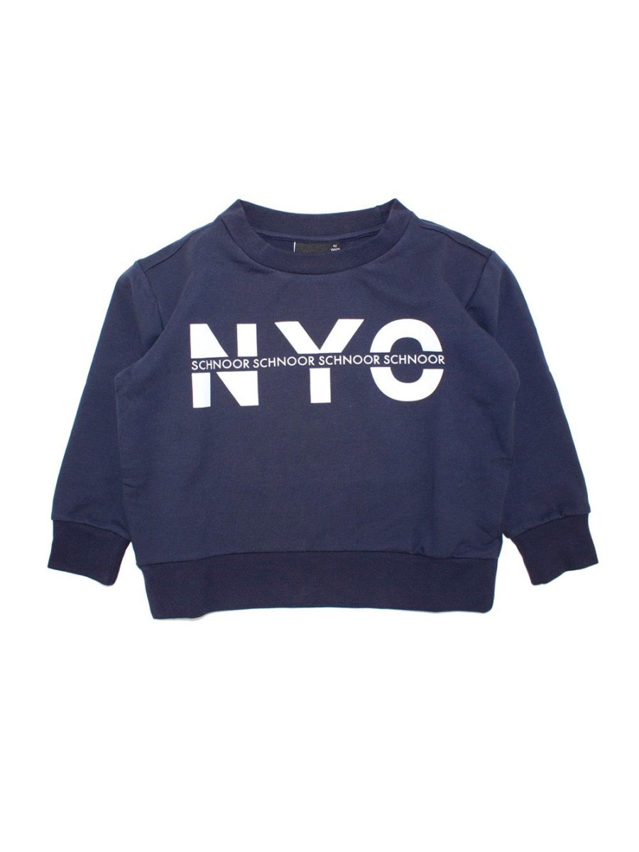 SOFIE SCHNOOR NYC SWEATSHIRT TIL BØRN | MØRKEBLÅ