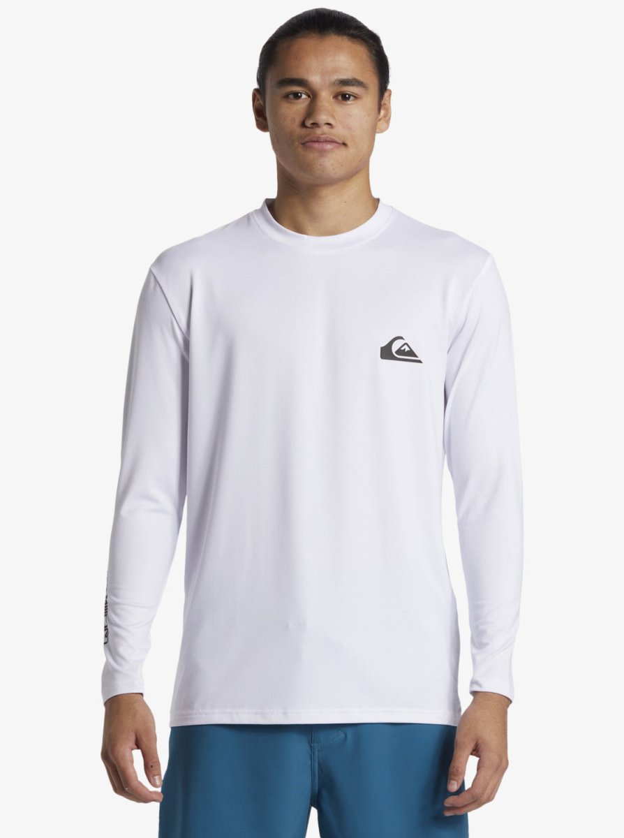 Men's Everyday Surf Long Sleeve UV T-shirt - Herre - White - Gumpel & Co