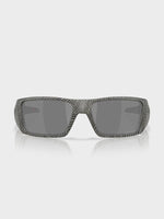 Heliostat - prizm black Lenses / matte grey ink fingerprint Frame
