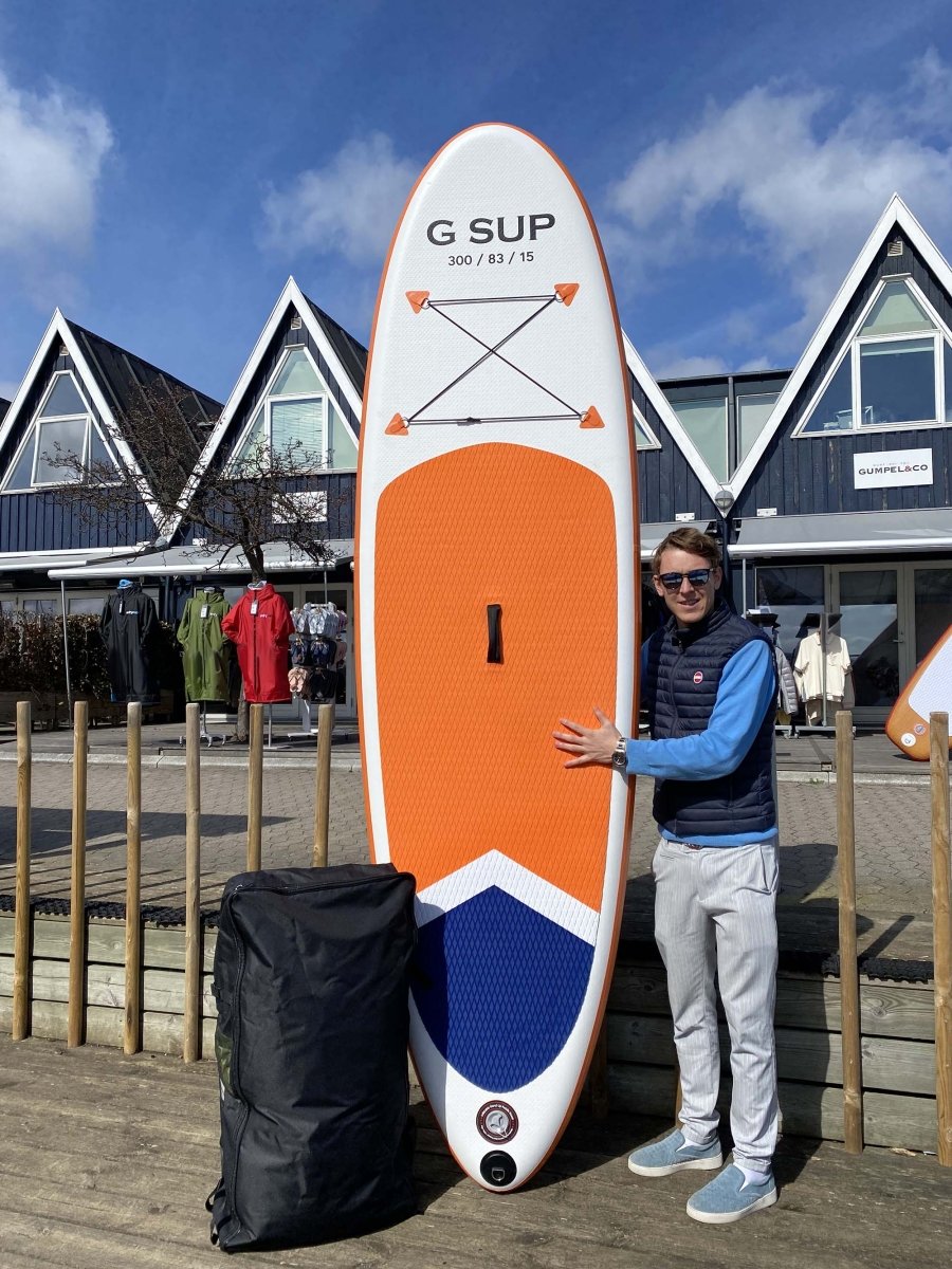 G - SUP Oppustelig SUP Board - Orange/White - Gumpel & Co