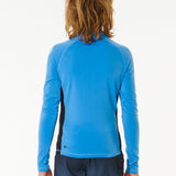 Icons UV Brushed Long Sleeve Rash Vest - Børn - Blue Gum