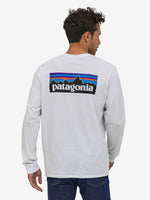 P6 Long Sleeved Logo Responsibili Tshirt - Herre - Hvid