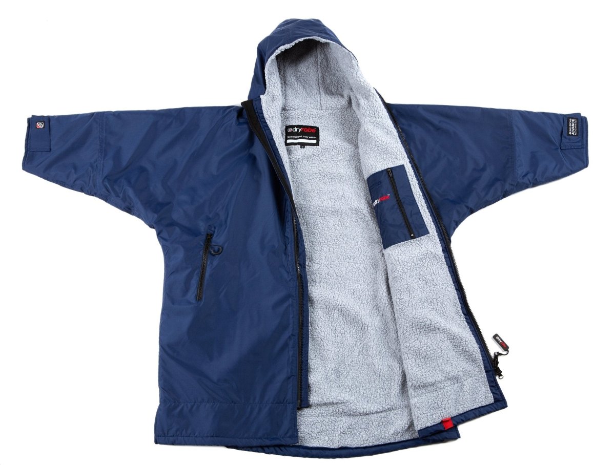 Kid's Advance Long Sleeve Surf Poncho | Børn | Navy/Grey - Gumpel & Co