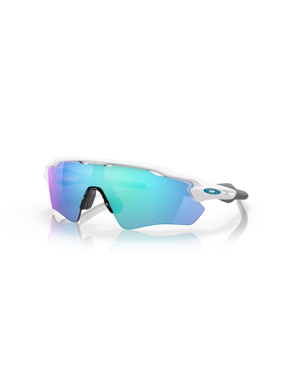 Radar EV Parth Sportsbriller - Polished White Frame/Prizm Sapphire Lenses - Gumpel & Co