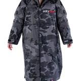 Advance Long Sleeve Surf Poncho - Voksne - Black Camo/Black