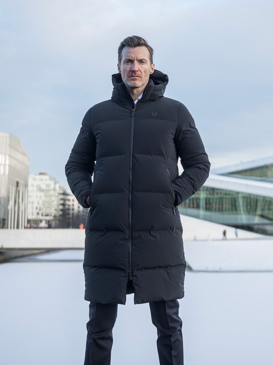 Tycoon Dunfrakke - Herre - Sort - Gumpel & Co