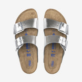 Arizona Sandal Naturlæder - Metallic Silver - Normal