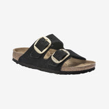 Arizona Big Buckle Nubuck Leather - Black - Normal