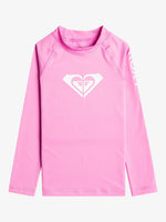 Kids Whole Hearted Long Sleeve UV/Rash Guard - Børn - Cyclamen