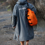 Advance Long Sleeve Surf Poncho - Voksne - Charc Grey/Orange