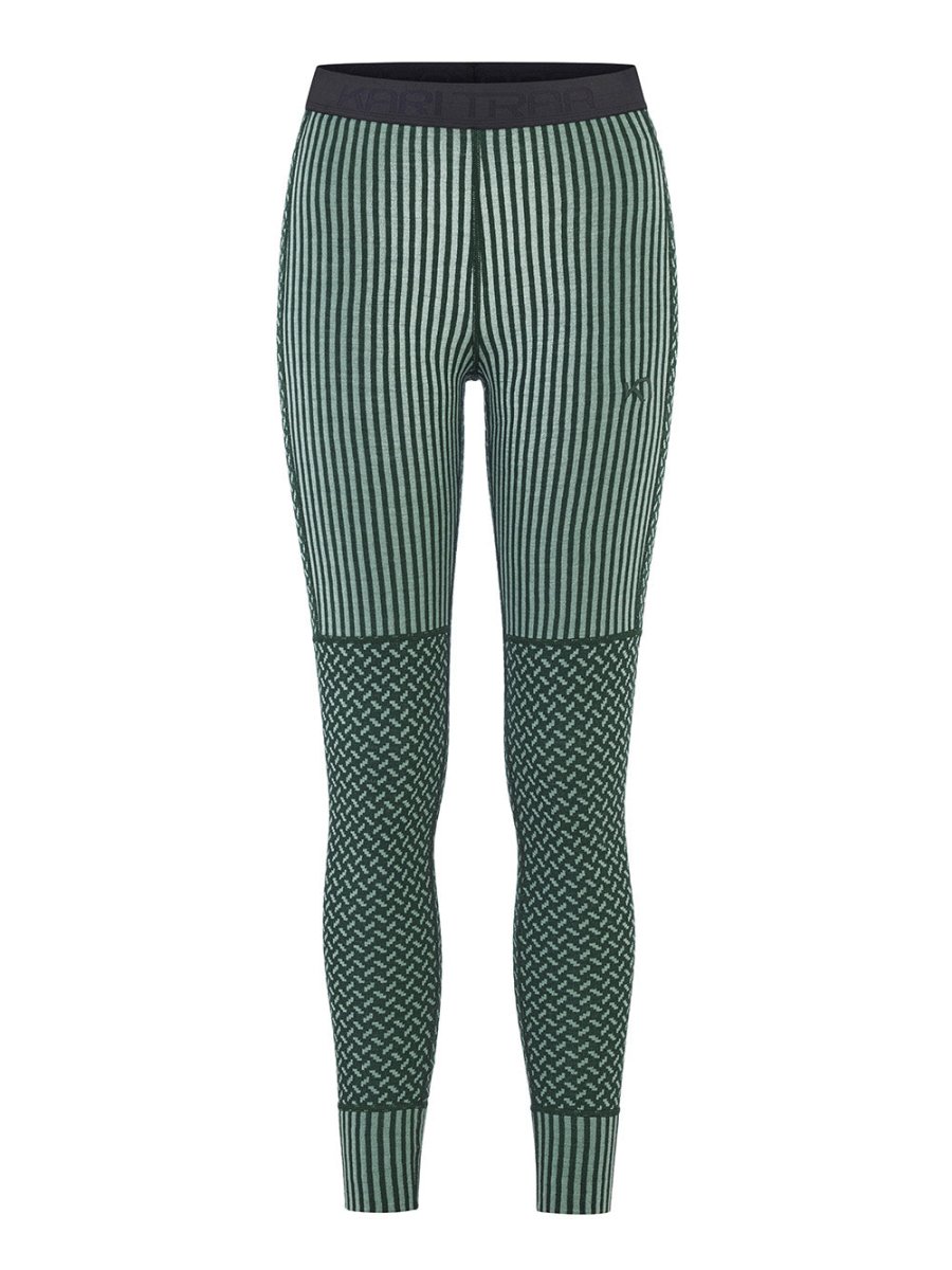 Women's Smekker 100% Merino Skiunderbukser - Dame - Pine Green - Gumpel & Co