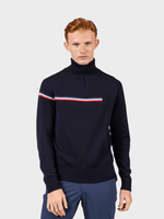 Odysseus Halfzip Merino Strik - Herre - Dark Navy