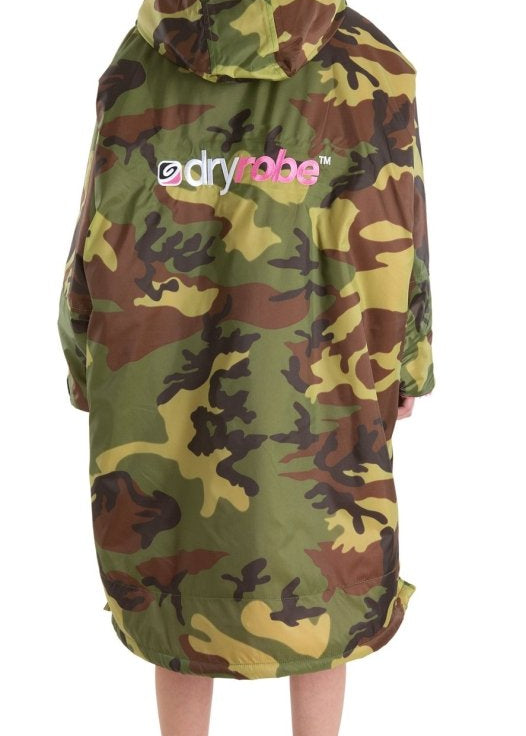 Kid's Advance Long Sleeve Surf Poncho | Børn | Camo/Pink - Gumpel & Co