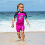 Toddler Reactor II 2mm Back Zip S/S shorty våddragt | Børn | Slate/Berry/Seaglove