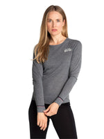 Women's Active Warm Skiundertrøje - Steel Grey Melange