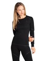 Women's Active X-Warm Skiundertrøje - Dame - Black
