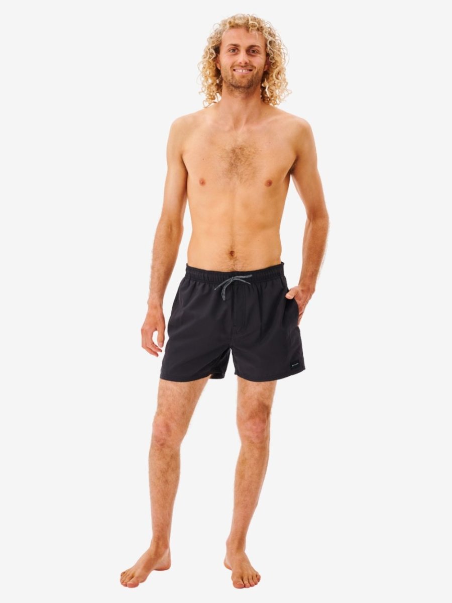 Offset Volley 15 Boardshort - Herre - Black - Gumpel & Co