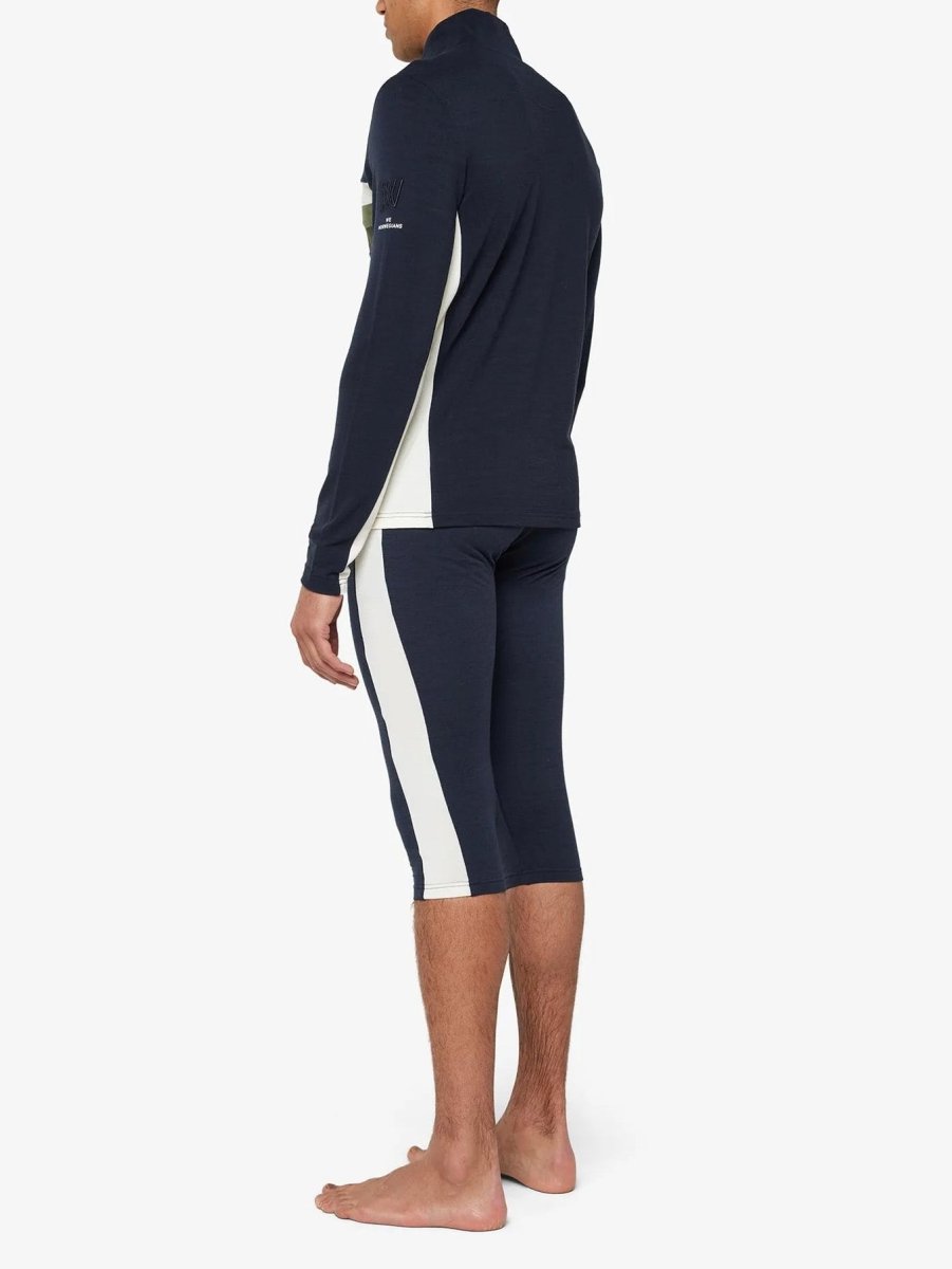 Men's Baselayer Half - zip merinouldtrøje - Herre - Navy - Gumpel & Co