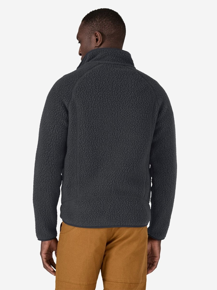 Retro Pile Fleece Trøje - Herre - Pitch Blå - Gumpel & Co