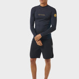 Dawn Patrol UV Long Sleeve Rash Guard - Mænd - Navy Marle