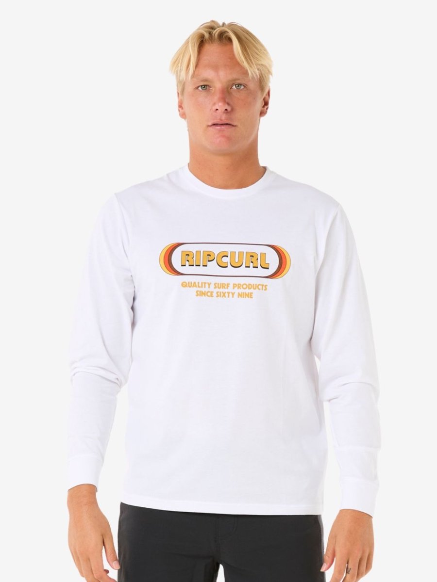Icons Of Surf Long Sleeve UV Tee - Herre - White - Gumpel & Co
