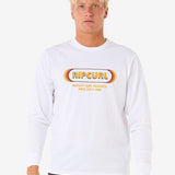 Icons Of Surf Long Sleeve UV Tee - Herre - White