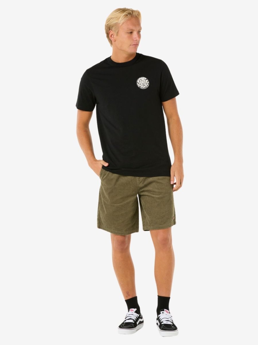 Classic Surf Cord Volley Short - Herre - Dusty Olive - Gumpel & Co