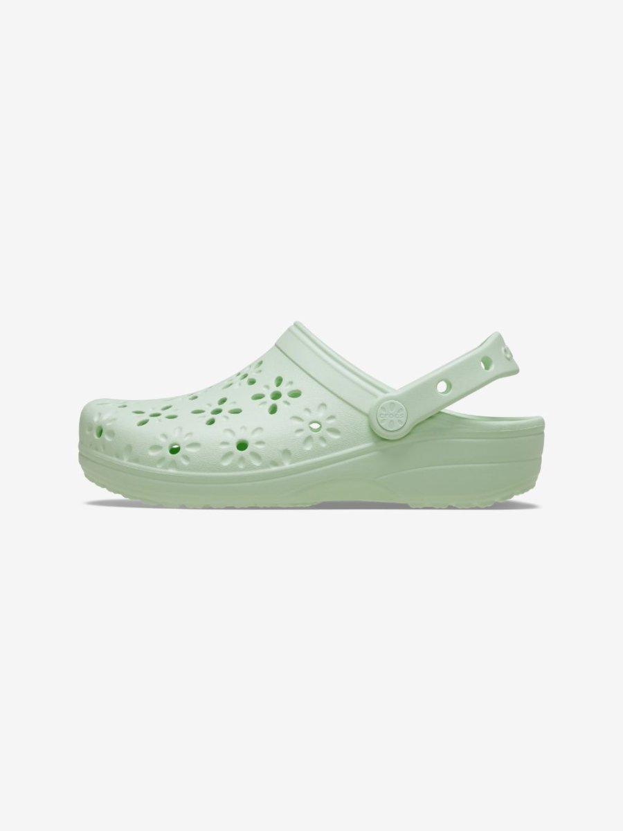 Classic Floral Cut - Out Clog - Unisex - Jade Tint - Gumpel & Co