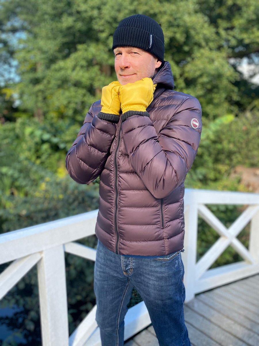 Men's Sporty Dunjakke m. Hætte - Herre - Chokolate - Gumpel & Co