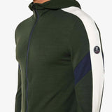 Men's Zermatt Hooded Baselayer merinouldtrøje - Herre - Olive Green