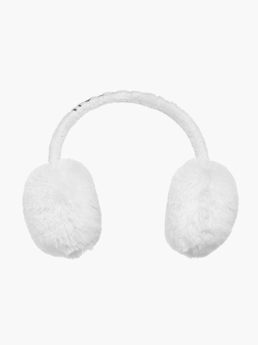 Women's Fluffy Ørevarmere m. Faux Pels - Dame - White - Gumpel & Co
