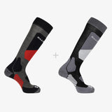 S/Access 2-pack skisokker - Unisex - Black/Beluga