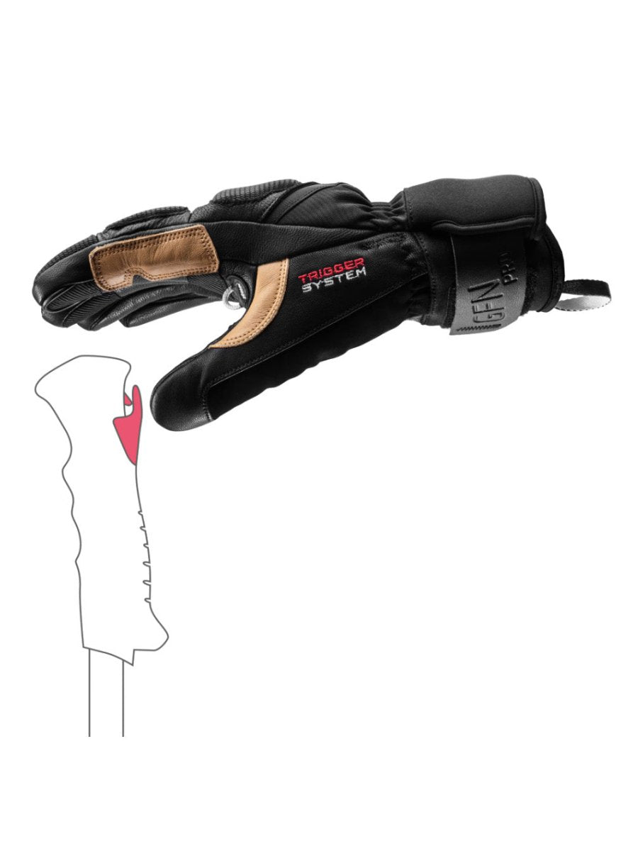 Griffin Pro 3D Skihandsker - Herre - Black/Tan - Gumpel & Co