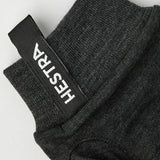 Merino ulds inderhandske - unisex - charcoal