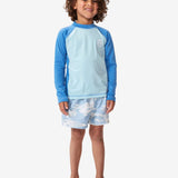 Icons UV Brushed Long Sleeve - Børn - Blue Gum