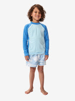 Icons UV Brushed Long Sleeve - Børn - Blue Gum