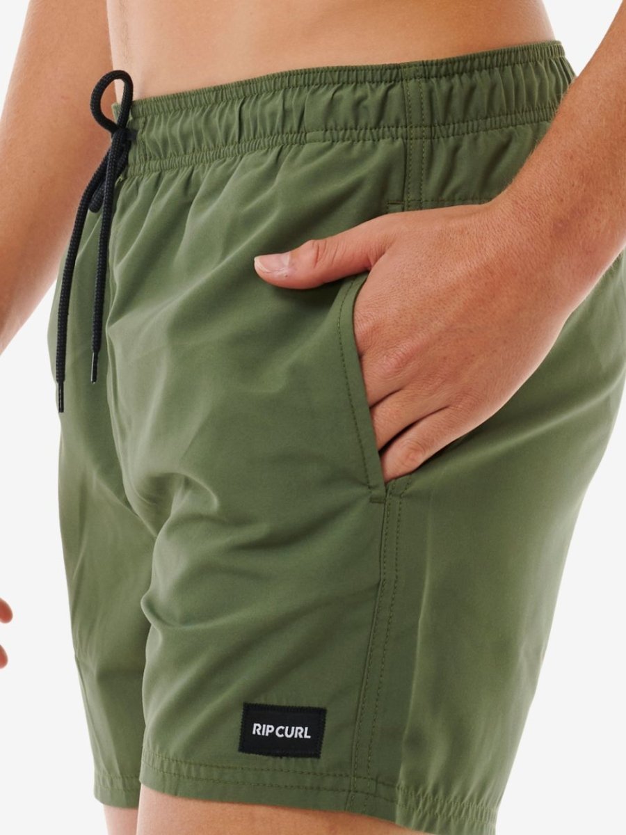 Offset Volley 15 Boardshort - Herre - Dark Olive - Gumpel & Co