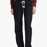 Women's Oceanside Flared Hør Bukser - Dame - True Black