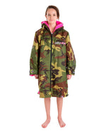 Kid's Advance Long Sleeve Surf Poncho | Børn | Camo/Pink