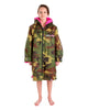 Kid's Advance Long Sleeve Surf Poncho | Børn | Camo/Pink