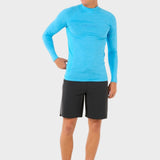 Dawn Patrol UV Long Sleeve Rash Guard - Mænd - Blue Paint