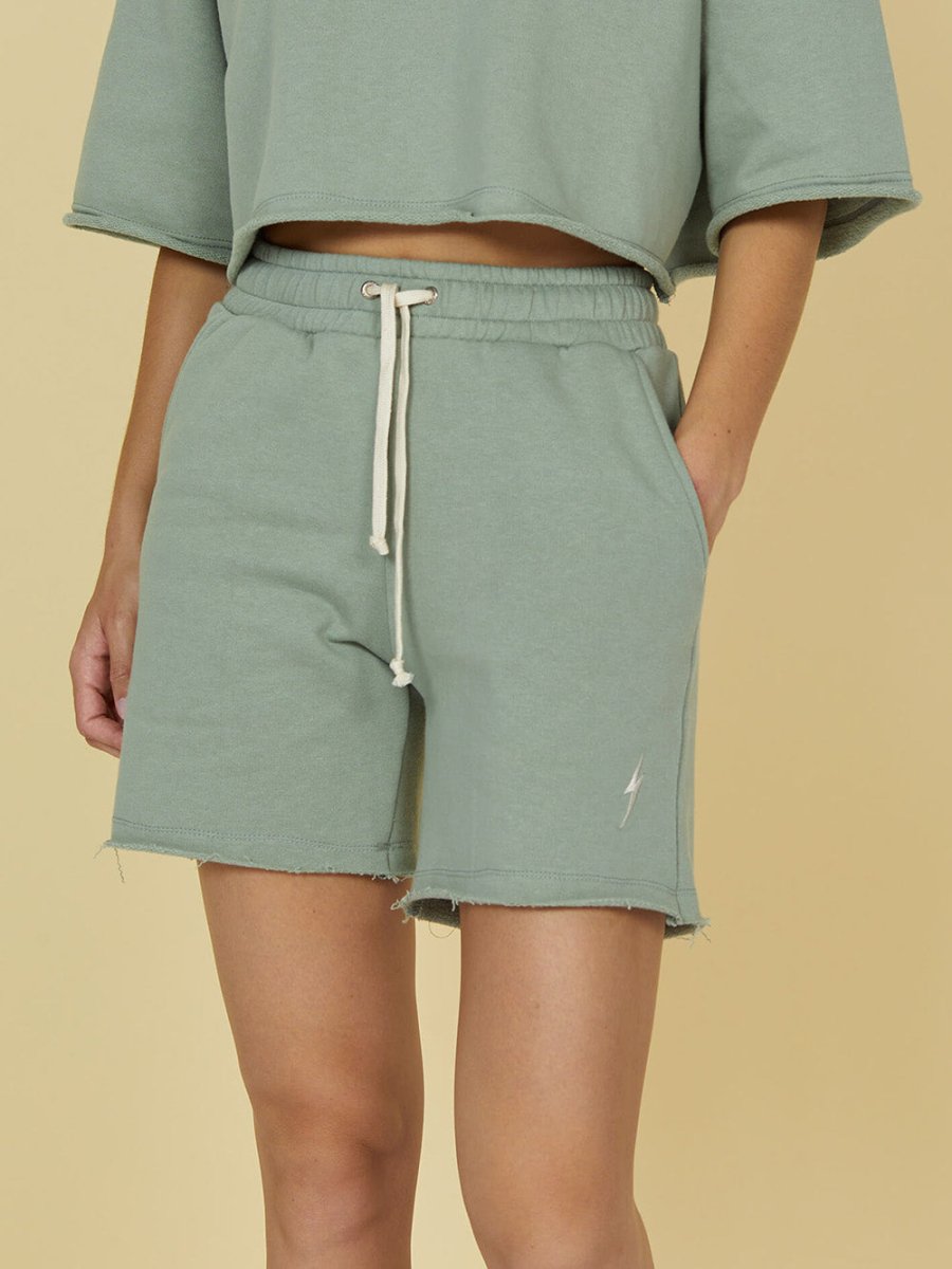 Women's Raw Nature Jogging Shorts - Dame - Seagrass (lys grøn) - Gumpel & Co